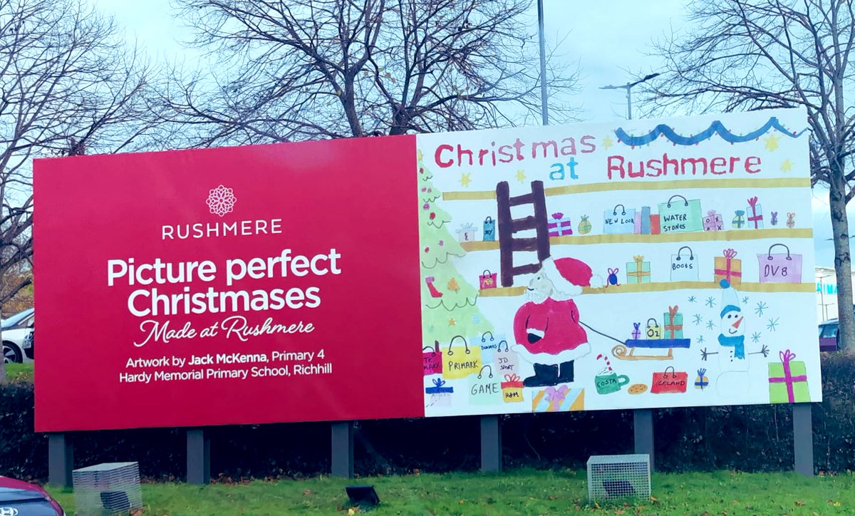 HardyMemorialPS's tweet photo. Well done to Jack from Mrs McClughan’s class for winning the Primary School section of the Rushmere billboard competition 🎉🎉🎉👏 Wow what a fabulous design! https://t.co/Au09M2qX2a