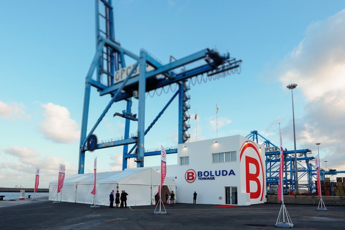 ¡Orgullosos de inaugurar la nueva base de <a href="/BoludaTowage/">Boluda Towage</a> en Las Palmas! Esta base refleja nuestro compromiso con la isla y el medio ambiente, con prácticas que reducen nuestra huella de carbono. #BoludaTowage #LasPalmas