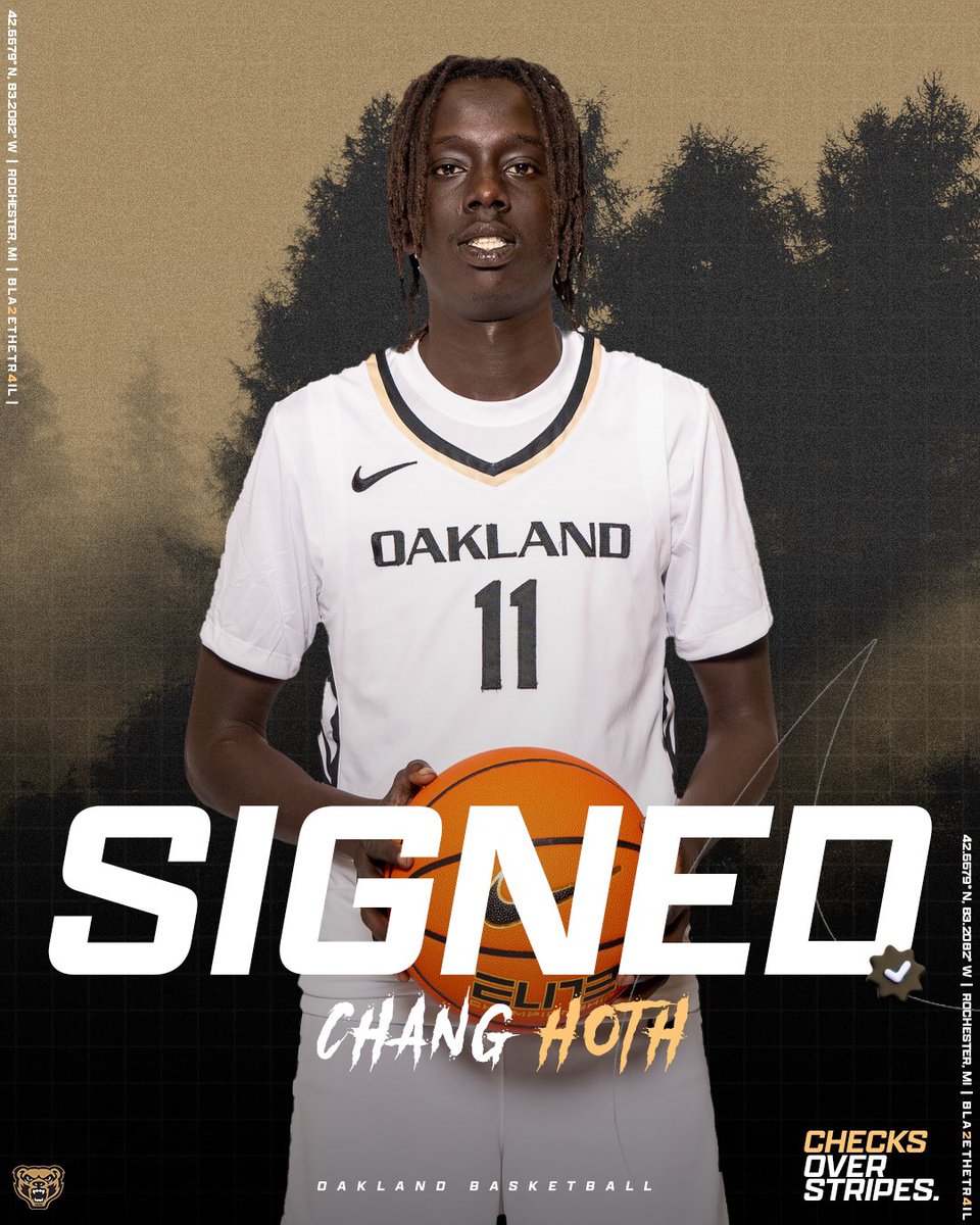 OaklandMBB's tweet photo. The future just got brighter. 

Welcome to the family @changhoth14! https://t.co/Ctxw4NxuSJ