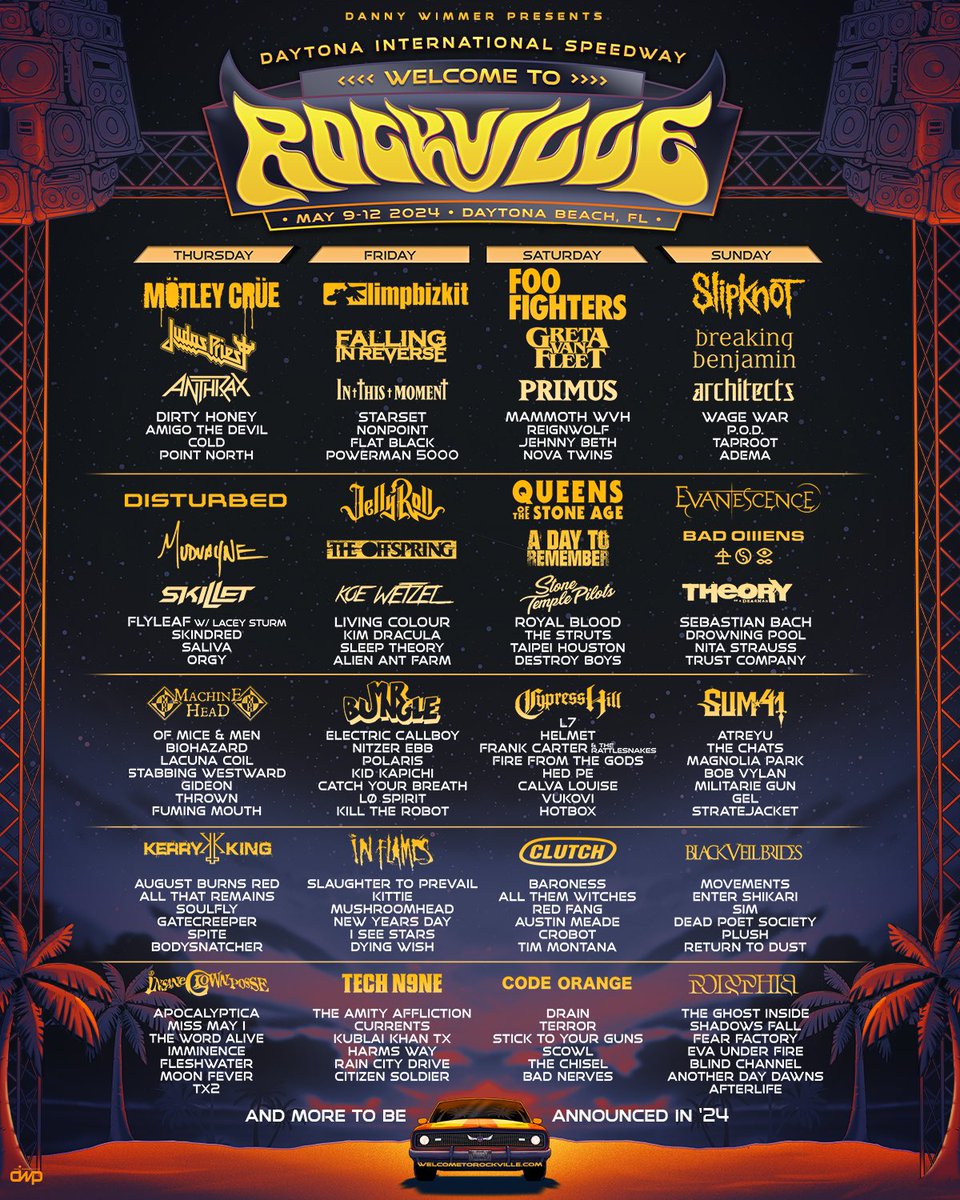 It’s all going down at @RockvilleFest 2024 👹 Tickets: bit.ly/wtr2024