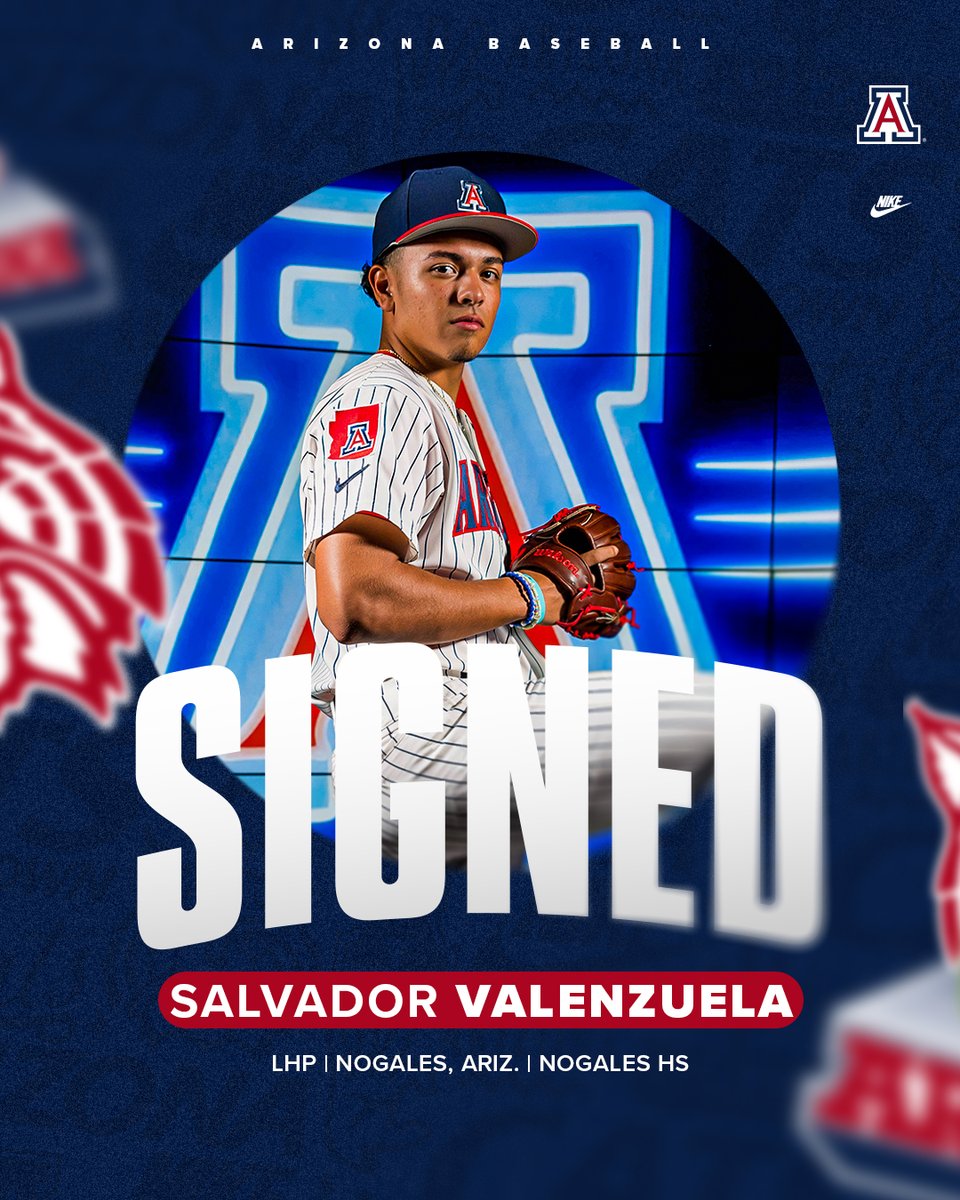 ✍️ SIGNED! 

Southpaw strikeout machine. Southern Arizona, stand up! Welcome to the team, Salvador! 🌵⚾️ #BearDown