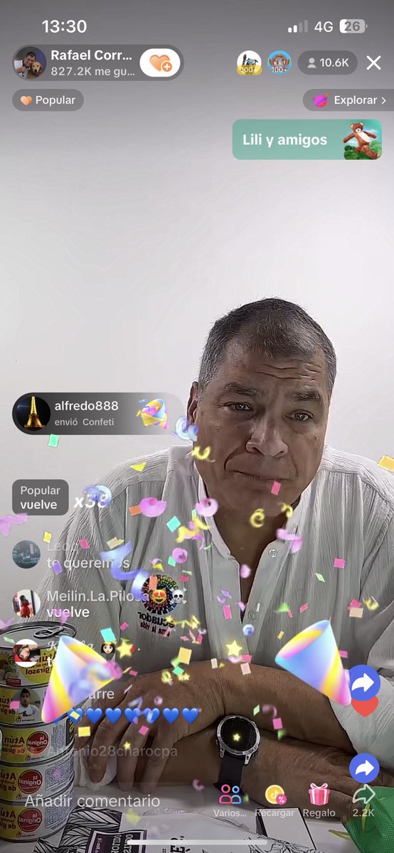 MashiRafael's tweet photo. Gracias a las miles de personas que hoy me acompañaron en TikTok Live e interactuaron durante el programa. 
Aquí les dejo unas fotitos, nos vemos el próximo 5 de diciembre en otro #AlmorzandoConElMashi ✌🏼 https://t.co/GG8BWXHPZp