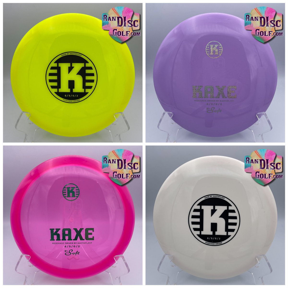 disc_ran's tweet image. The retooled K1 Kaxe and the K1 SOFT kaxe releases tomorrow. New and MORE ACCURATE flight numbers of 6/5/0/2 and the premium plastic you all know and love! 11/09/23 - 9am EST! Randisc.com #kastaplast #kaxe #retooled #discgolf