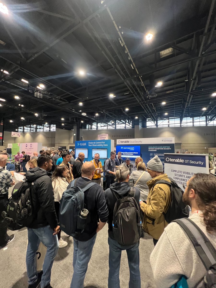 TenableSecurity's tweet photo. We're at #KubeCon + #CloudNativeCon in Chicago with the Tenable Open Source community and sharing our new #CNAPP and #CIEM capabilities. Come say hi at booth P24. 👋
@KubeCon_ #cloudsecurity #terrascan #opersource https://t.co/oApale7ThQ