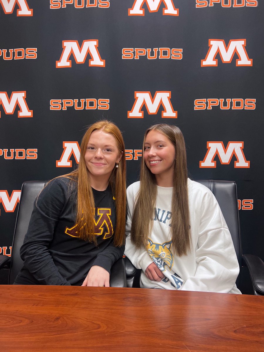 MoorheadSpudsG1's tweet image. These two had a big day. Congrats to both of you and can't wait to watch you play your Senior season for the Spuds. 
@taylorbrueske 
@KateKosobud 
@QU_WIH @GopherWHockey 
#OnwardMoorhead