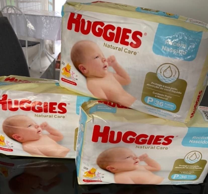 Huggies NATURAL CARE RN – Fralda recém-nascido, 34 unidades