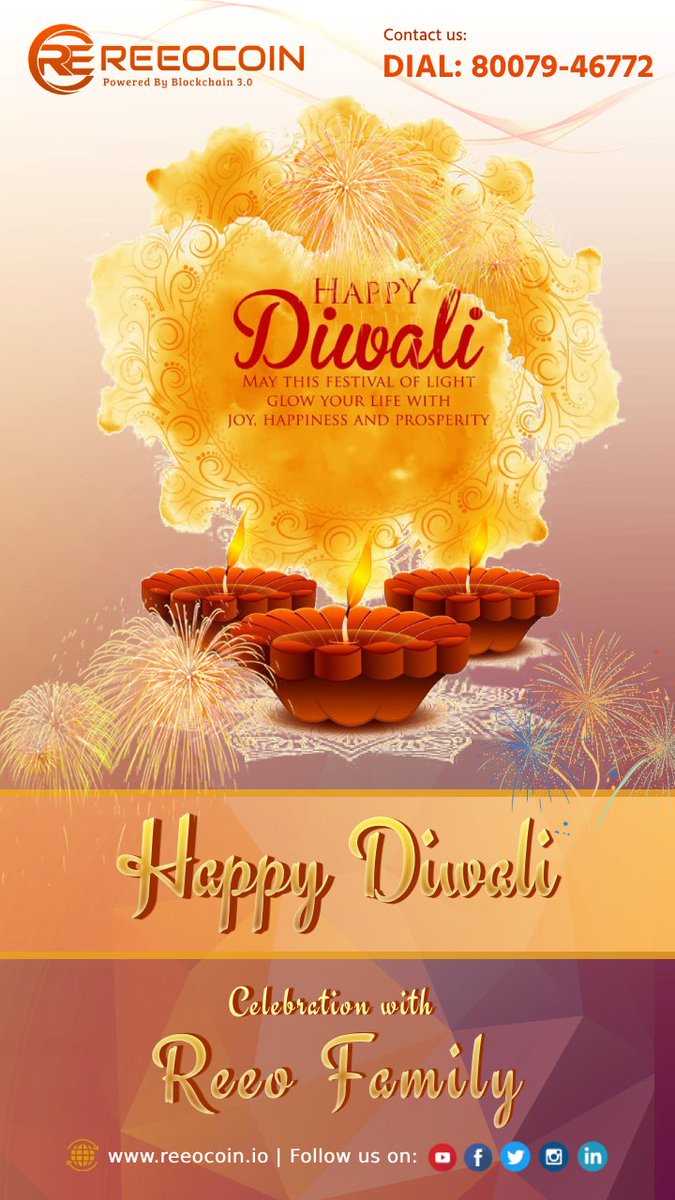 reeocoinlive's tweet photo. Happy Diwali to All REEO Investors &amp; Community Members and Supporters.

#crypto #bitcoin #cryptocurrency #blockchain #ethereum #btc #forex #trading #money #cryptonews #cryptotrading #bitcoinmining #cryptocurrencies #investing #eth #investment #bitcoinnews #bitcoins #nft #business https://t.co/JgxOha3NR9