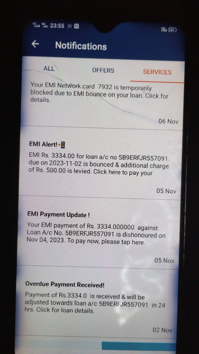 Hidayat97254643's tweet photo. @Bajaj_Finserv 
महोदय आपकी EMI पेमैंट करदी फिर भी 295 रूपए मेरे A/c में से चार्ज काटा  बाउंस चार्ज भी काट ने का SMS आप की जो एप्लीकेशन हे उसमे भी पेमेंट रिसीव का एसएमएस है महोदय दस्तावेज सहलग्न किए हे निरीक्षण कीजिए .ओर मेरे 295 रुपए रिफंड कीजिए
@RBI @Bajaj_Finance @sanjivrbajaj https://t.co/ubj9hVotOi
