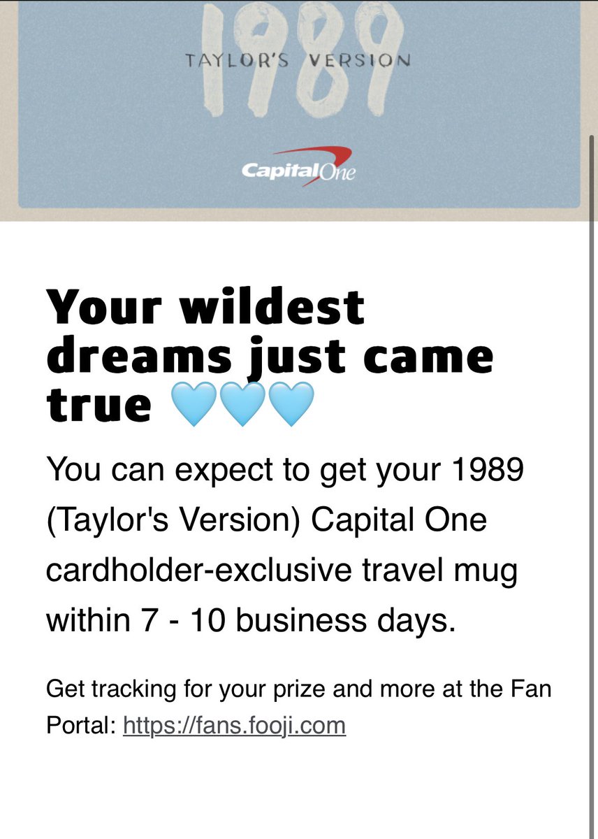 I spent 1-2 hours trying for this damn 1989 mug #TSxCapitalOne