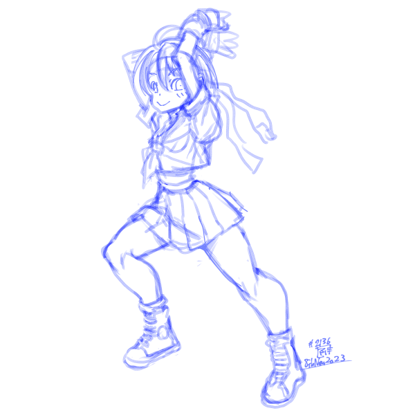 春日野さくら 「2023-11-08 #一日一絵」|ふゆ(ドとレとミとキュとゴとヱの音が出ない)のイラスト