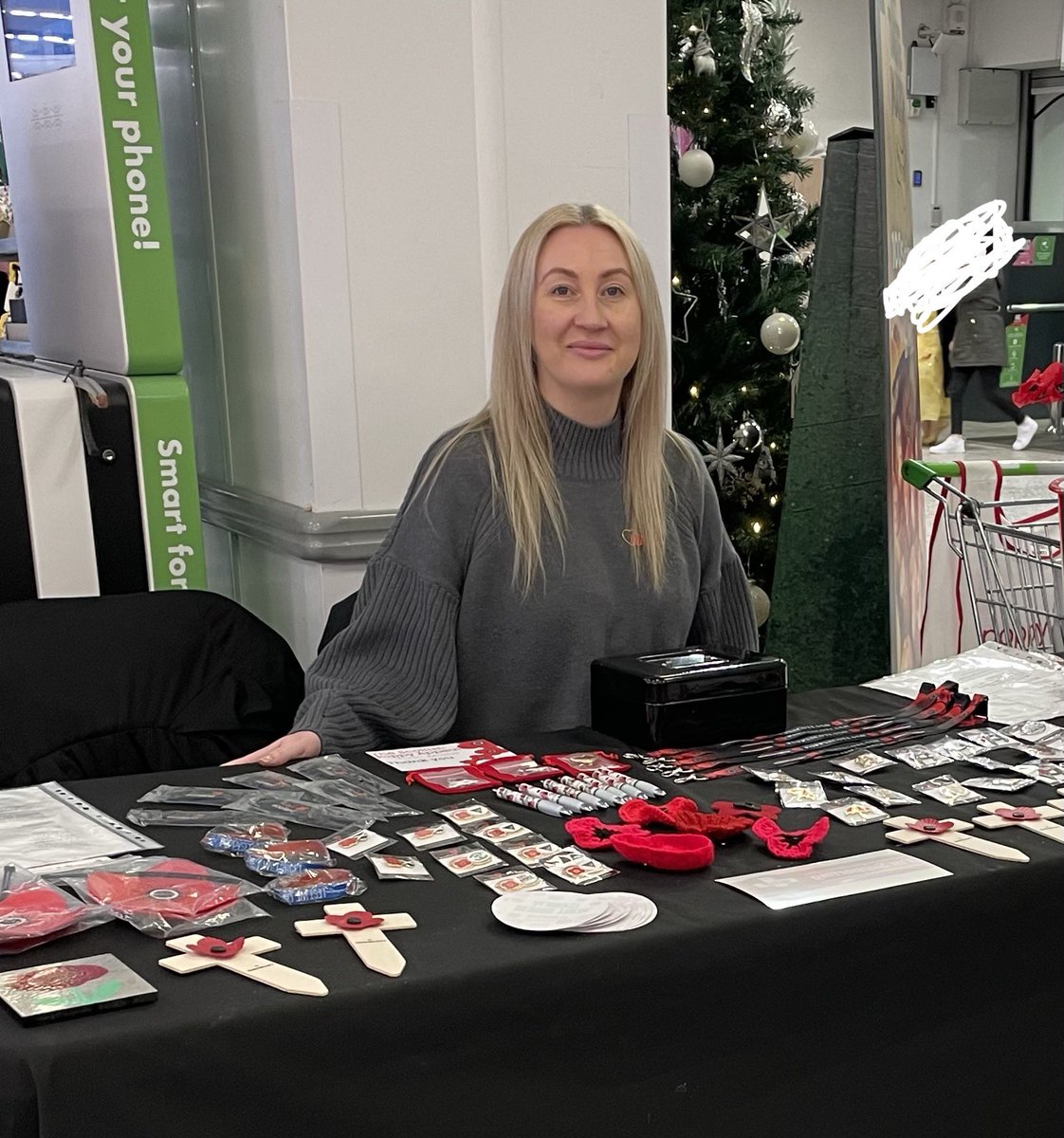 Volunteering for <a href="/poppyscotland/">Poppyscotland</a> tonight at <a href="/asda/">Asda</a>. <a href="/TheDMWS/">DMWS</a>