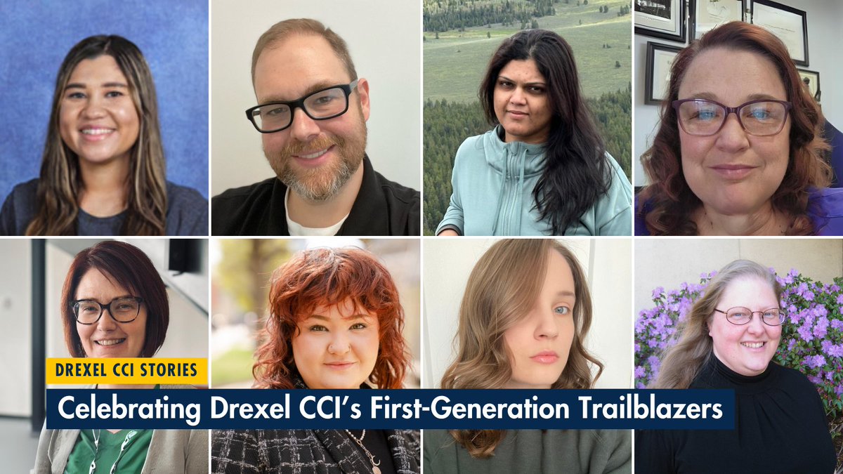 DrexelCCI's tweet image. Here at the #DrexelCCI, we're honoring #FirstGenerationDay by listening to the voices of our students, faculty, and professional staff who've blazed the trail in their families. 📚✨ #FirstGenerationCollegeDay 

Read more: bit.ly/3FSgIMa
