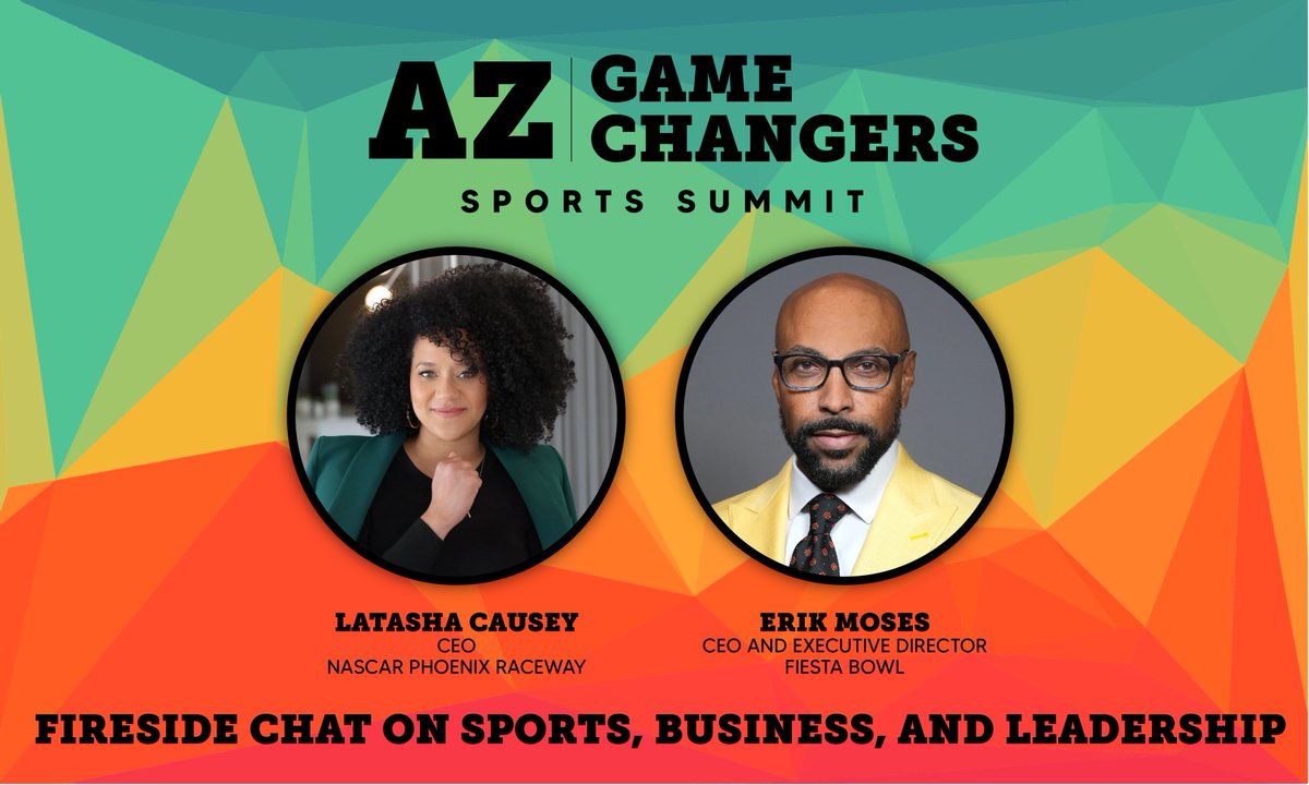 AZChamber's tweet photo. Learn how sports is a convener across a broad and diverse set of fans at the #GameChangersSummit! We look forward to hearing from #LatashaCausey and @FiestaBowlCEO on leadership lessons in sports.
Secure your seat today: https://t.co/9UQCkCz1rO https://t.co/1U1srUoAS4