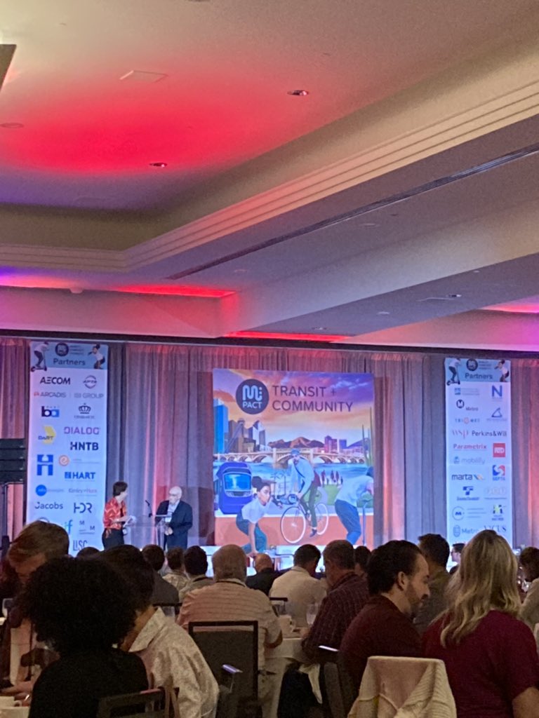 mpactmobility's tweet photo. We're closing out #MpactPHX with a conversation on Downtown and Not Downtown: The Evolving Recipe for Resilient Places. Thank you to Diamond Sponsor and Mpact Partner @AECOM for sponsoring the Wednesday plenary. https://t.co/zkv1ppT4Gs