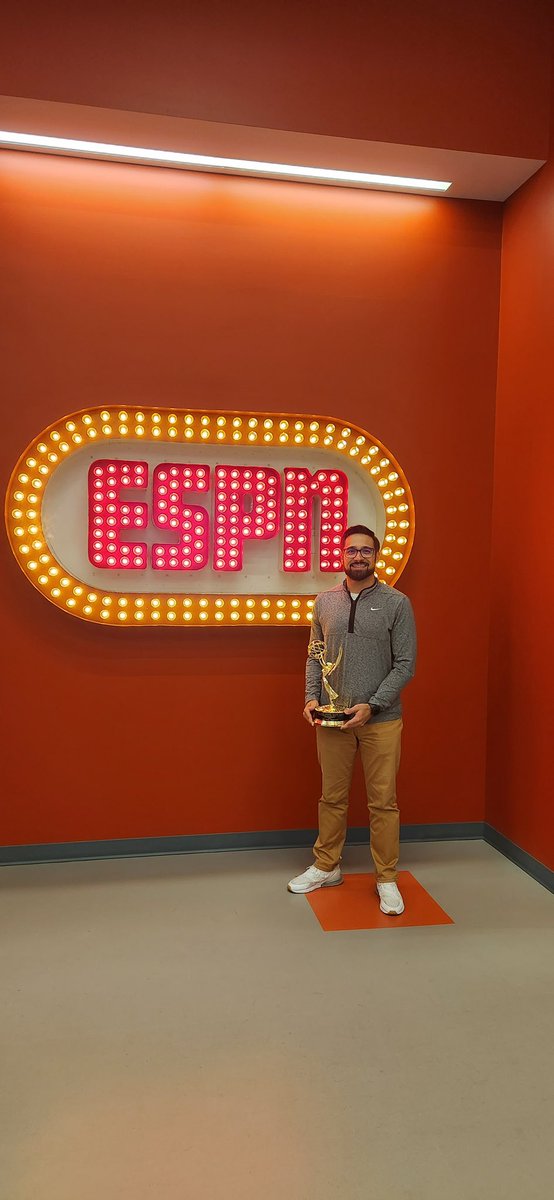 OBHS Knightly WrapUp (@knightlywrapup) on Twitter photo Congratulations to OBHS TV alumnus Eric Diaz-Producer SC @ Night-for winning an Emmy for 2023 Outstanding Studio Show (Daily)-SportsCenter. #TVFamily #chasingthedream #SportsCenter #espn <a href="/OldBridgeTPS/">The Bridge</a> Congratulations to OBHS TV alumnus Eric Diaz-Producer SC @ Night-for winning an Emmy for 2023 Outstanding Studio Show (Daily)-SportsCenter. #TVFamily #chasingthedream #SportsCenter #espn <a href="/OldBridgeTPS/">The Bridge</a>