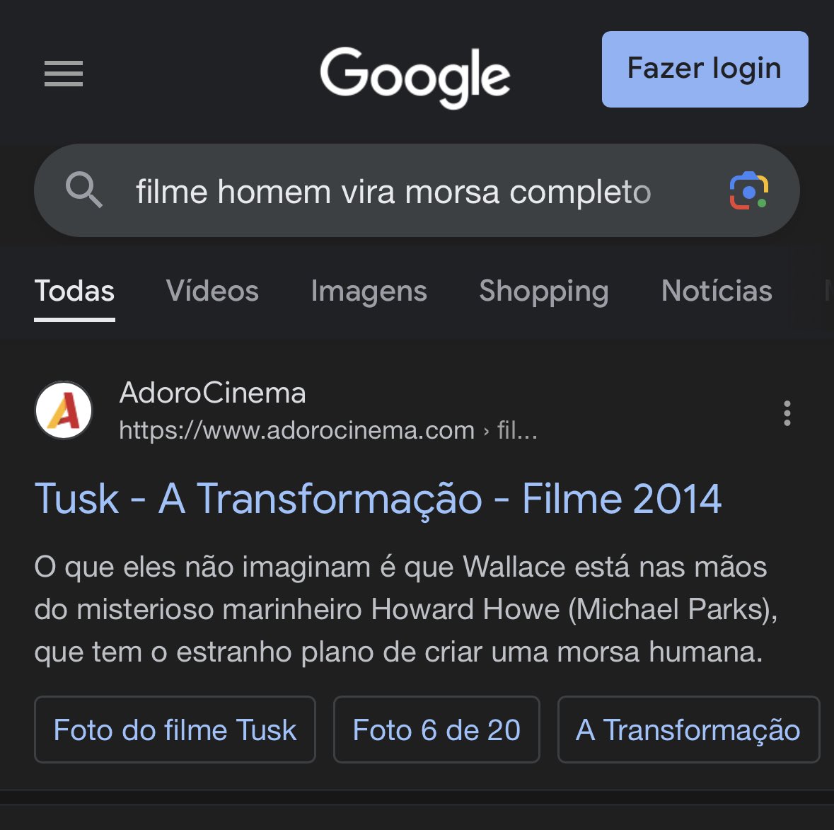 Tusk: A Transformação (2014)