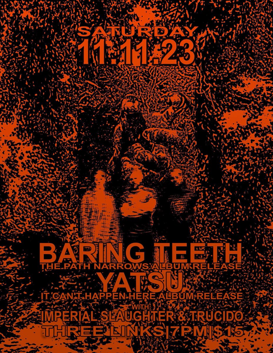 Saturday at Three Links we are celebrating the release of The Path Narrows alongside Yatsu, who just released a new record, as well. Join us