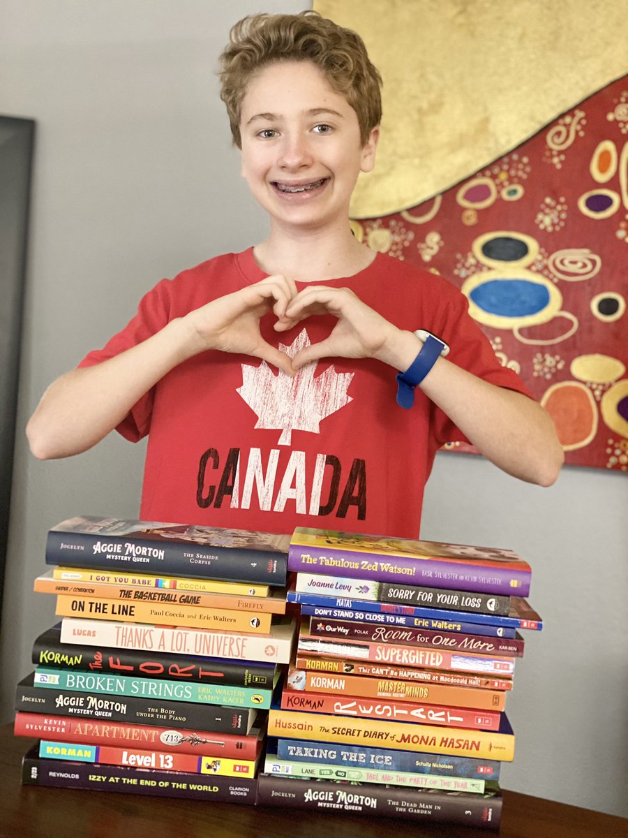 Happy #IReadCanadianDay! It’s so important to celebrate #MGLit & #kidlit from across the globe (or even from your next door country neighbor)! #IReadCanadian ALL YEAR ROUND & you should too! Canadian #authors inspire me & their stories and support enrich my life! My bookshelf…