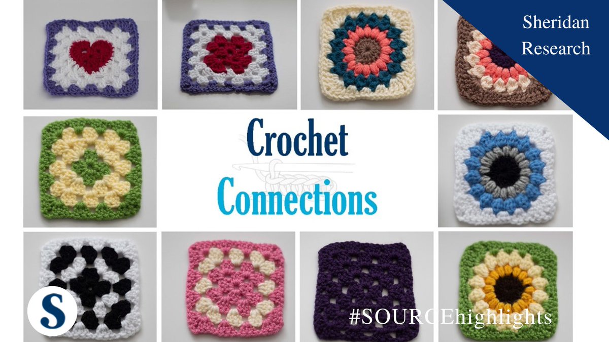 Can making fibre crafts positively affect well-being? A <a href="/sheridancollege/">sheridancollege</a> research initiative grouped students with older adults from the community to learn, connect and crochet source.sheridancollege.ca/centres_sgg_20… #SOURCEhighlights