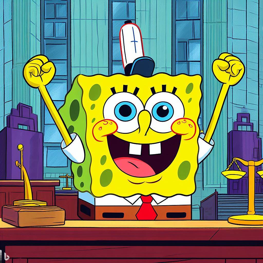 MavtasticHist's tweet photo. NOT GUILTY!
The prosecution was left in shock this afternoon in Mr. Christensen's LPSS class, as SpongeBob SquarePants was found not guilty in the murder of Mr Krabs, owner of the Krusty Krab. Mr. SquarePants's lawyers said, "An innocent sponge walks free today." https://t.co/X1jGjXV66c