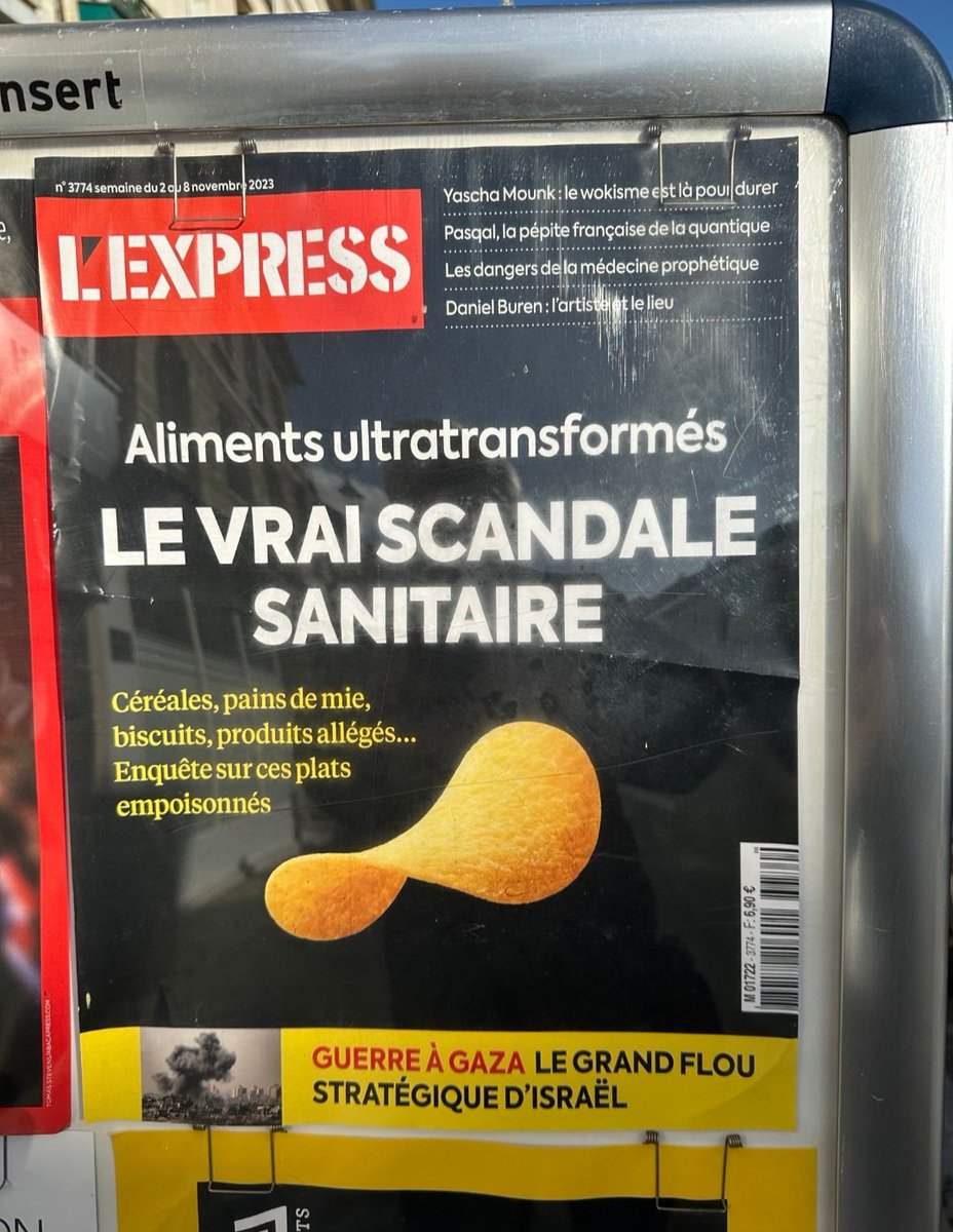 .Dans le monde réel, nous avons assisté au plus grand scandale sanitaire de tous les temps. .Dans le Médiavers, le 'vrai scandale sanitaire', c'est les chips. .Voilà voilà