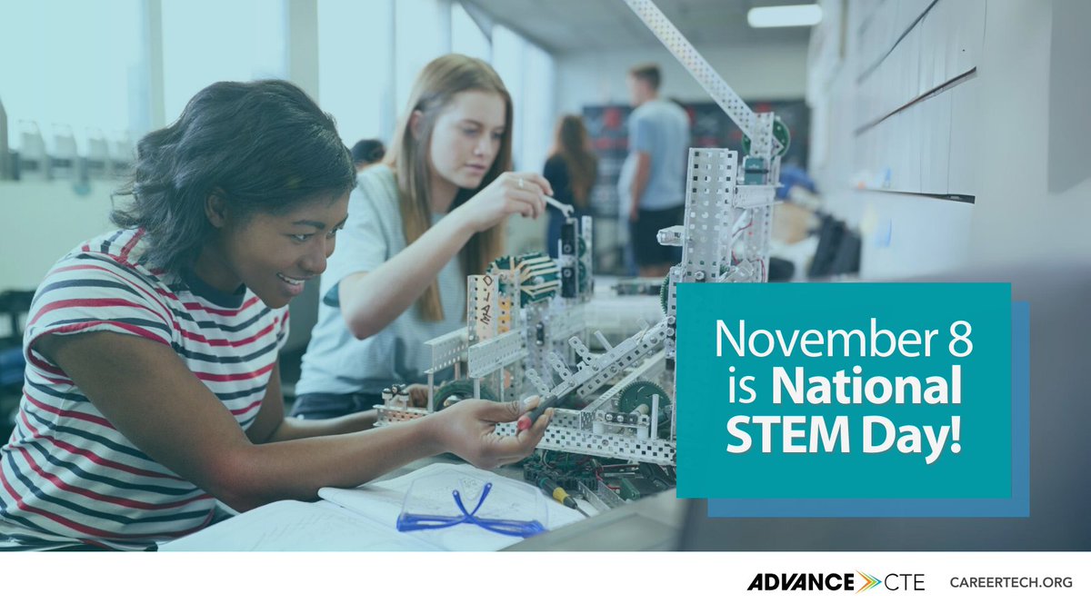 STEM jobs are projected to grow 11% by 2030. We are committed to allowing each learner &amp; teacher to see themselves in STEM. #CTE programs give learners the skills, industry-approved credentials &amp; support networks to be prepared for &amp; succeed in STEM careers #NationalSTEMDay