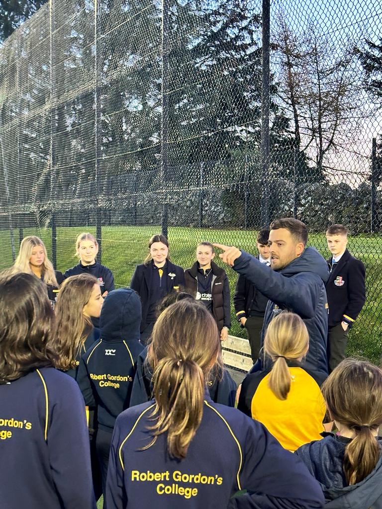 rgcsport's tweet photo. Our ‘S6 Sport Coaching’ pupils had their first practical session with our girls football team. ⚽️

We can’t wait to see them develop their coaching practice as the year progresses. 👏🏻💙💛

@robertgordons @robin_macp @cak13 https://t.co/3UlldEbduA