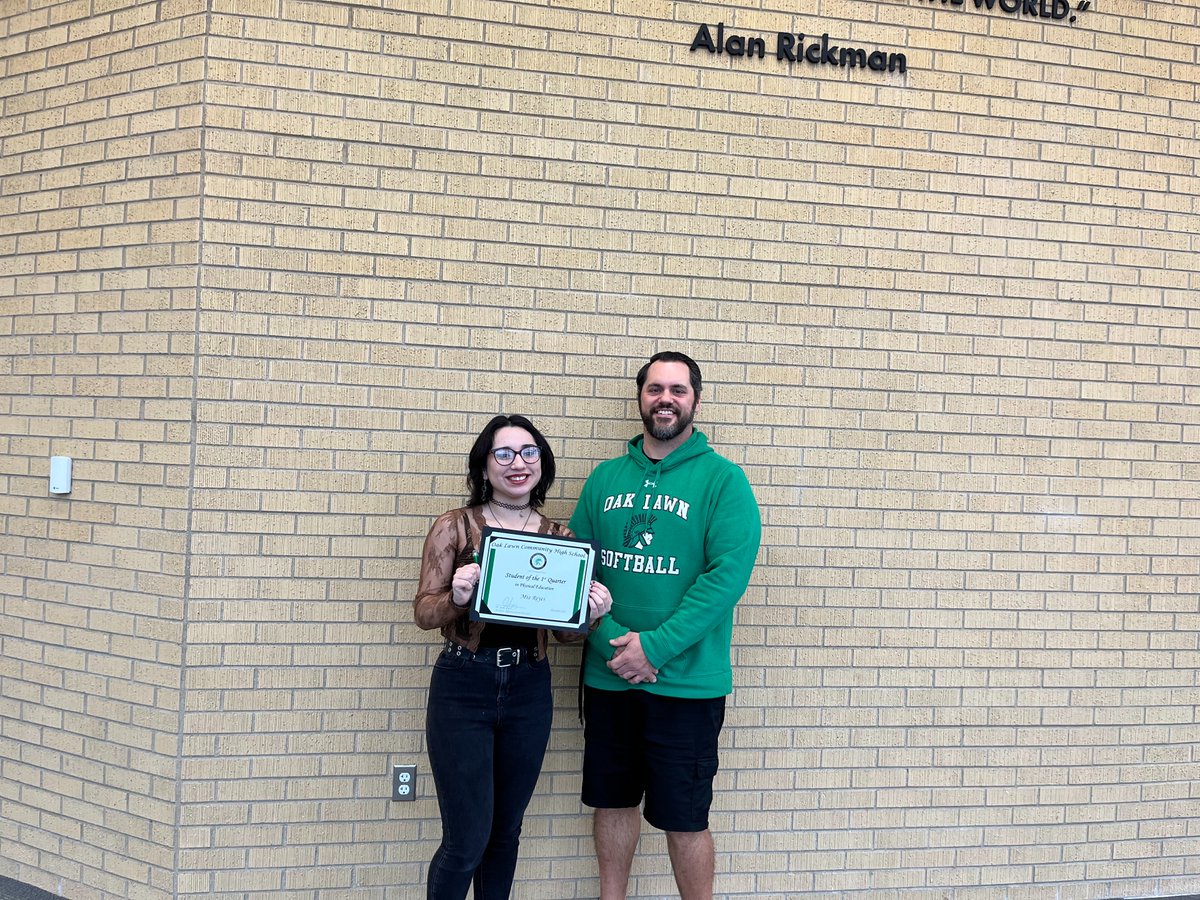 olchspe's tweet photo. Hats off to our Evan Thacker (Health) and Mia Reyes (Weightlifting) for being be PE/Health/Dr. ED students of the quarter!  Keep up the good work https://t.co/tGFSFMiVsZ