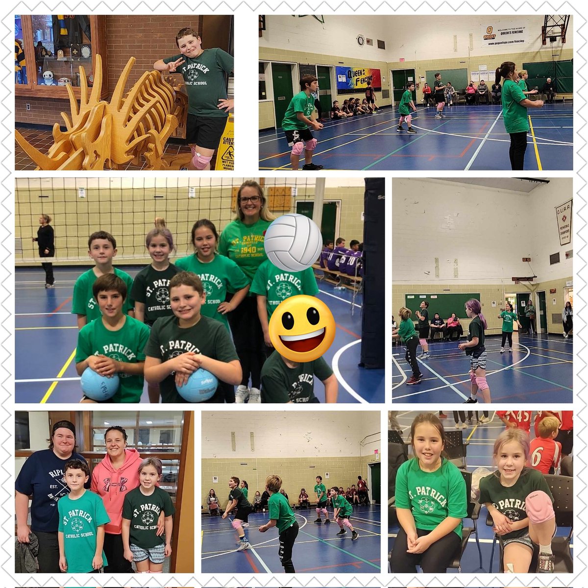 Lots of smiles and a fun day! Our first Jr. boys volleyball team for St.Patrick's, with a couple games won and great improvement throughout the day. They were proud of their efforts! Well done team!!! 🏐 @alcdsb_stpe