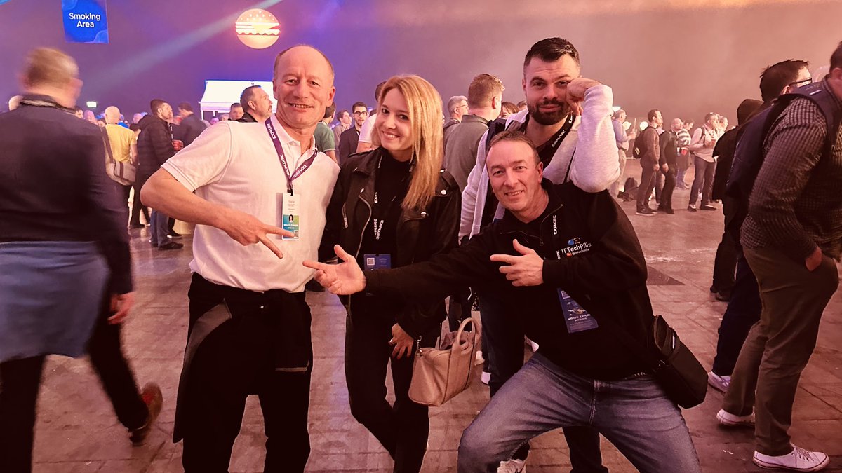 #vmwareexplore party 2023 with ⁦⁦<a href="/NoLabNoPartY/">Paolo Valsecchi</a>⁩ ⁦<a href="/MadiCristil/">Madalina Cristil</a>⁩ ⁦<a href="/c_glemot/">Christopher Glémot</a>⁩ <a href="/vexpert/">VMware vExpert</a> <a href="/veeam/">Veeam® Software</a> ⁦<a href="/VMware/">VMware</a>⁩ ⁦<a href="/VMware_EMEA/">VMware EMEA</a>⁩