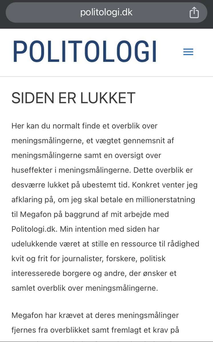 Asmus Leth Olsen (@asmusolsen) on Twitter photo Vi glemte at fejre årsdagen for det største anslag mod politologisk formidling i Danmark. Den 2. November var det ét år siden, at Megafon gjorde #dkpol dummere politologi.dk <a href="/politologidk/">Politologi.dk</a> Vi glemte at fejre årsdagen for det største anslag mod politologisk formidling i Danmark. Den 2. November var det ét år siden, at Megafon gjorde #dkpol dummere politologi.dk <a href="/politologidk/">Politologi.dk</a>