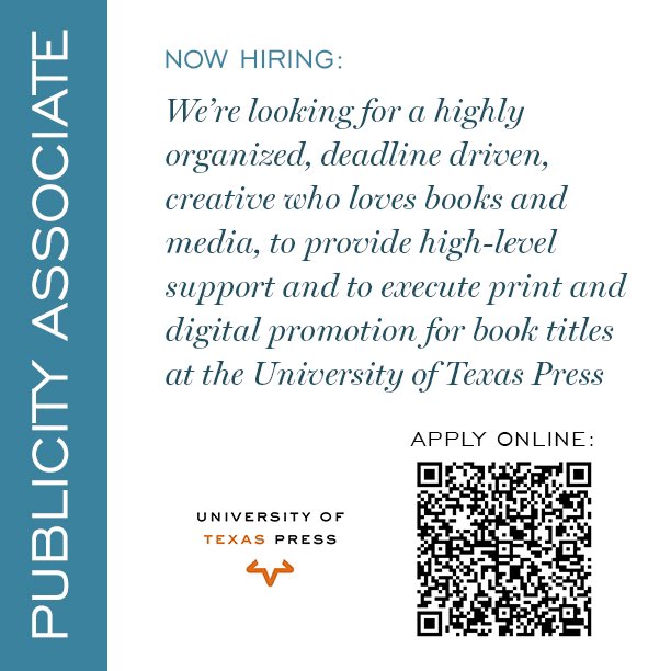 Hey there, 👋 Ever been interested in the louder side of book publishing? We’ve got a great opportunity open for an early career Publicity Associate that you might like to apply to! Read more at the @aupresses job board 📢 (cc: @pathsinpub @PocPub @BookJobs #AcademicTwitter)