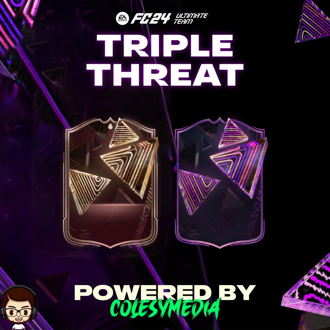 ColesyMedia's tweet image. 🚨💭 What&apos;s your take on the leaked FC24 Triple Threat Card designs? 🃏🤔 

Do they live up to the hype, or are you expecting more? Share your thoughts! 🥊💥 

#FC24 #TripleThreat #CardDesigns