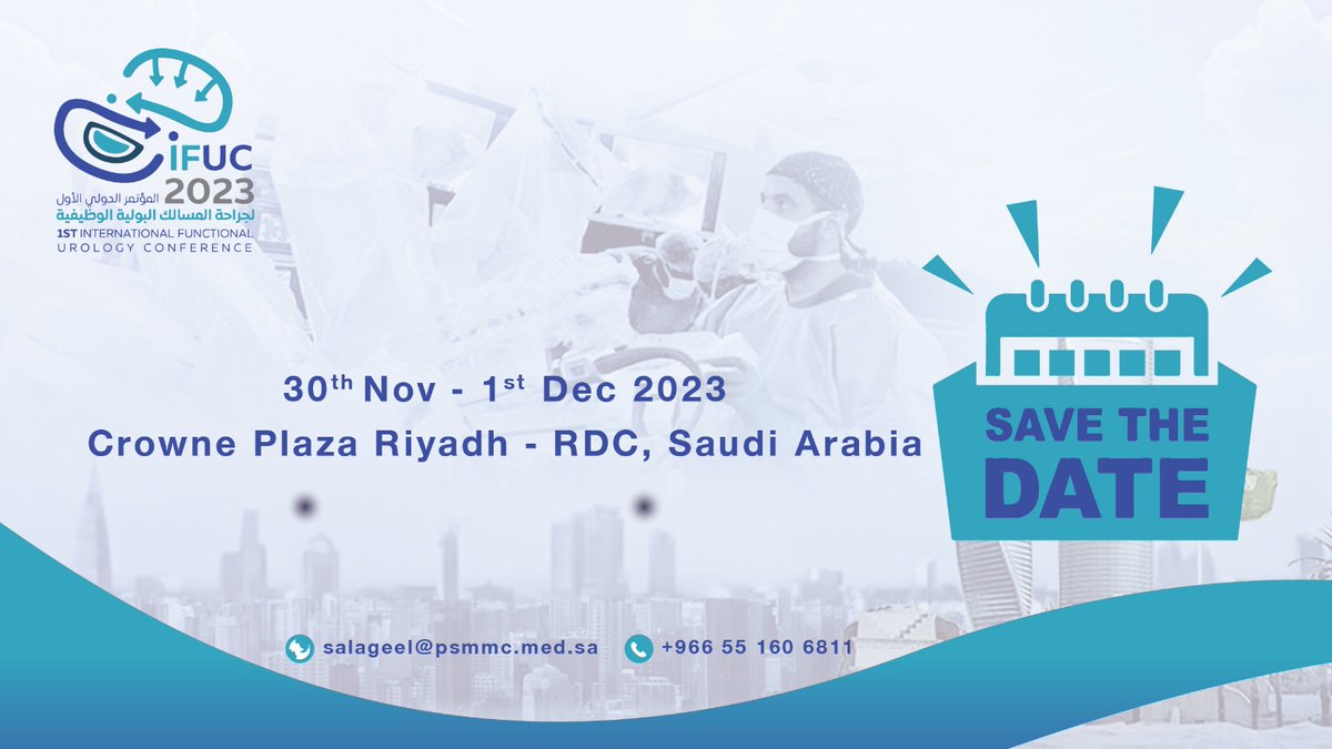 IFUC2023's tweet photo. 🔴 Revolutionizing #Urology Excellence:

Brace yourself for the #International_Functional_Urology_Conference 2023, where trailblazers and thought leaders will unveil the future of urology.

📅Save the date and become a part of this transformative journey!

#iFUC 
#Save_The_Date https://t.co/FGn0JJnICv