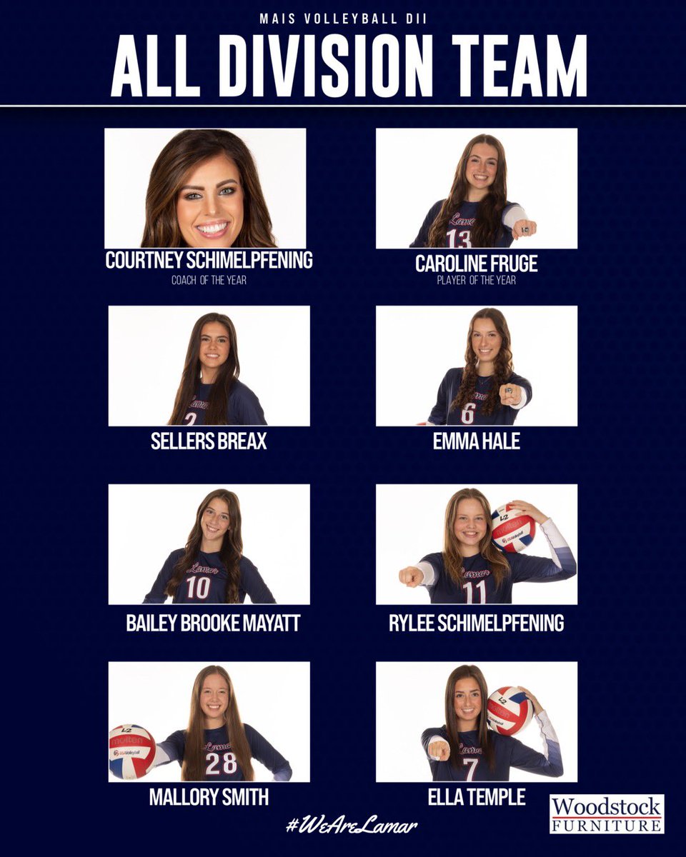 lamarraiders's tweet image. Congratulations to Coach Schimelpfening, Caroline, Sellers, Emma, Bailey Brooke, Rylee, Mallory, and Ella! #WeAreLamar