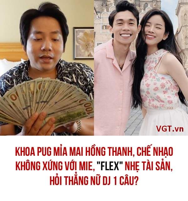 Xmen0095's tweet photo. Hồng Thanh và DJ Mie chia tay sau 3 năm hẹn hò, gây tiếc nuối cho người hâm mộ. Đại gia Khoa Pug gây tranh cãi với lời phê bình bất lịch sự về Hồng Thanh. Tuy nhiên, thông tin xác nhận chia tay đã được đại diện của cả hai xác nhận #JungKookOnTODAY https://t.co/FeLKkzGGuU