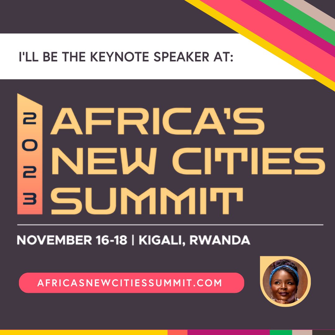 I am thrilled to announce that I will be speaking at the 2023 Africa’s New Cities Summit in Kigali, Rwanda from November 16-18. 

Join me at the summit at africasnewcitiessummit.com #NewCitiesSummit