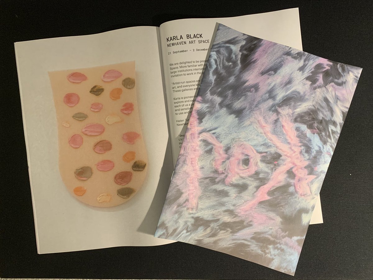 We have produced a small catalogue to accompany the current exhibition Karla Black in Newhaven Art Space. Available from the gallery at £5 or if you would like one posted to you (£7.50) send us a message here or via Instagram with your address and you will be sent a link for pay