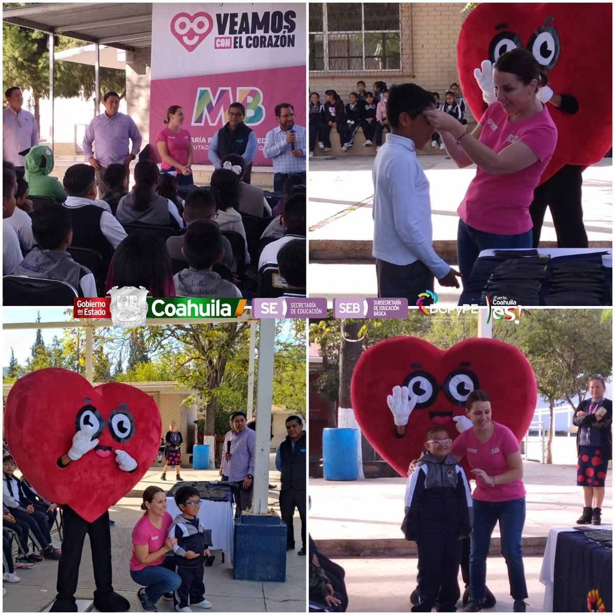 En representación del Srio de Educación <a href="/fsaracho10/">Francisco Saracho</a>, acompañe a la Diputada Barbara Cepeda con su programa #VeamosconelCorazón; Escuela #Primaria Independencia, Col. Morelos #Saltillo <a href="/mrikelme/">Miguel Riquelme</a> <a href="/GobDeCoahuila/">Gobierno de Coahuila</a> @SEducacionCoah@jsalcidop <a href="/EVENTOS_SEB/">SUBSRÍA. ED. BÁSICA</a> <a href="/oscarleon5/">Oscar De León Flores</a>