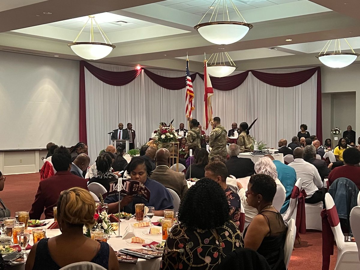 AamuRotc's tweet image. Service Saturday!
Our Color Guard had the honor and privilege of presenting the colors at the AAMU Athletics 2023 Hall of Fame Inductees Ceremony held at the Knight Ceremony.
#6thbrigadearmyrotc #cadetcommand #armyrotc #GoBulldogs #serviceissoverignty #rotc #bulldogbn #aamurotc