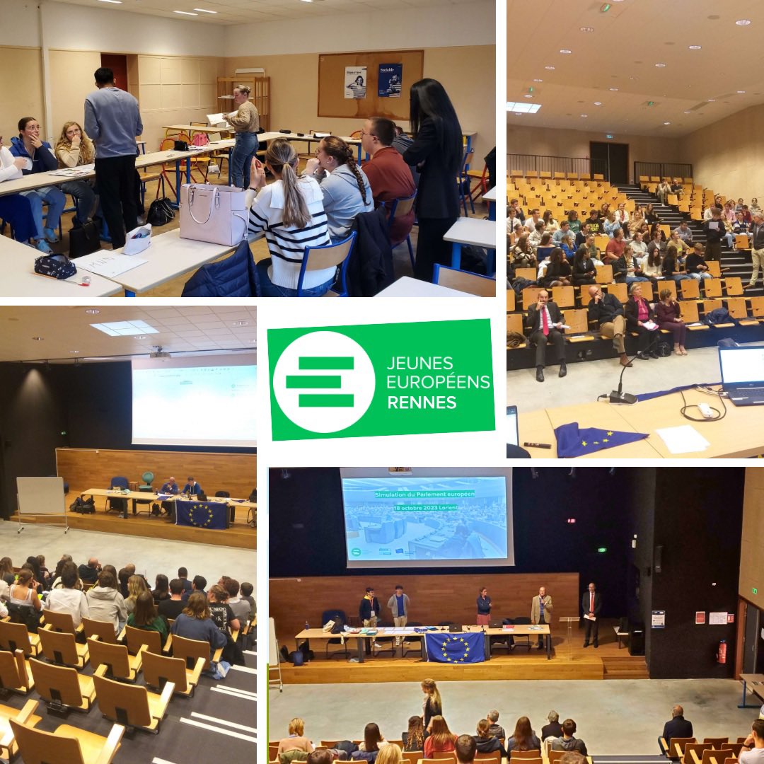 JE_Rennes's tweet photo. RETOUR EN IMAGES sur les dernières simulations parlementaires réalisées avec des élèves de 2 lycées bretons.

Merci aux lycées Saint Paul et Dupuy de Lôme pour leur confiance et aux professeurs et aux élèves pour leur participation lors des simulations 💚 https://t.co/ZkbLTZ4W1p