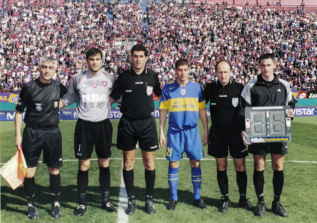 Recuerdo de un #SanLorenzo vs #Boca como el de hoy⚽️. Junto a Claudio Rossi, Sergio Pezzotta y Dario Garcia.