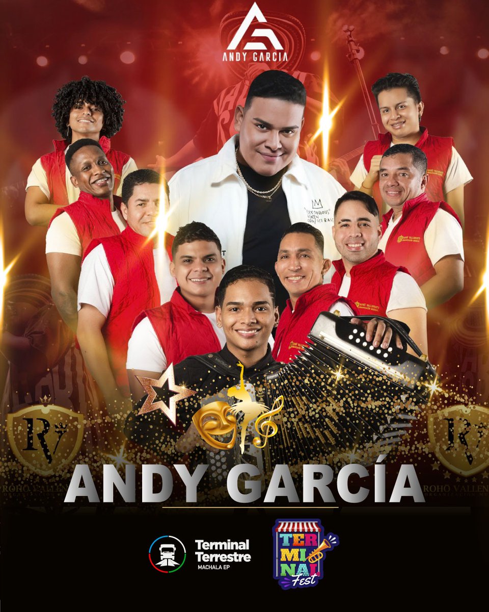 ANDY GARCÍA EN EL TERMINAL FEST

Este 25 de noviembre ven al #TerminaldeMachala y juntos disfrutemos de un show completo. 
Recuerda que aún puedes reservar tu stand, contáctate con nosotros al 0980282636.

Te Esperamos

#TerminalFest