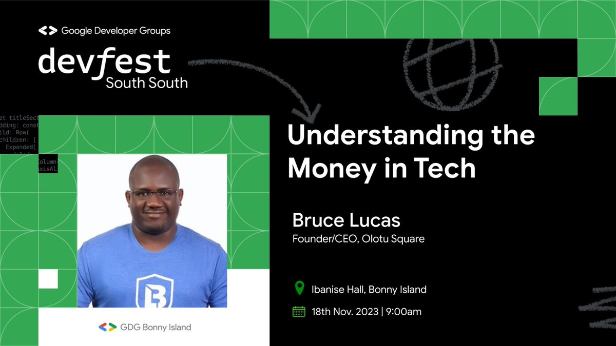 brucealgorithm's tweet image. I have wondered why techies are so very rich, some rich and some still wondering how to get a good laptop. And in DevFest South-South 2023, Bonny Island, we need to understand what I found out. see you in Bonny Island. {premium content}
#brucealgorithm #tech #techph #devfest2023