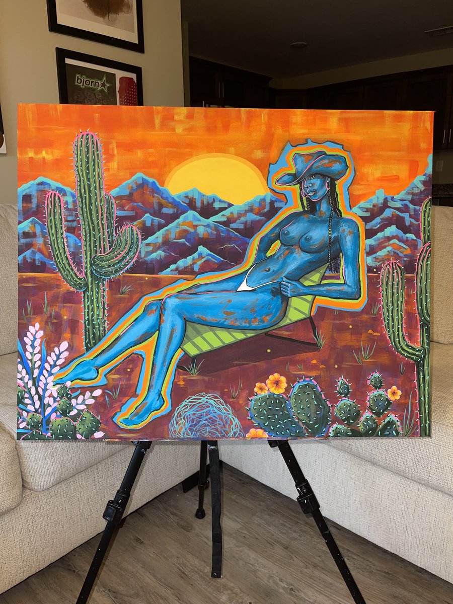 Craig_AlexG's tweet photo. ‘Sunset State of Mind’ 
24x30 inch acrylic painting 
FOR SALE https://t.co/6sjbmzcfgd