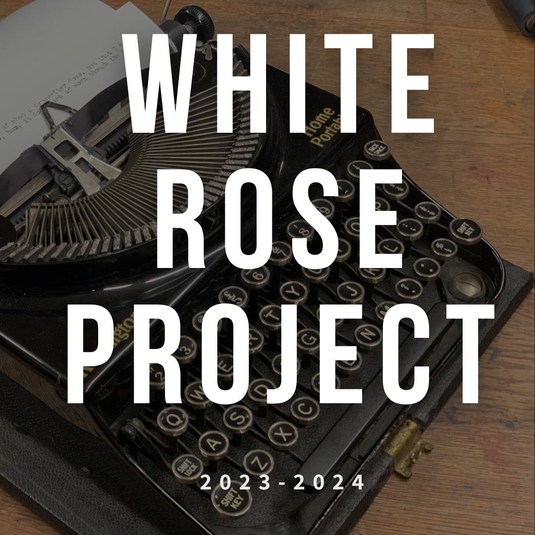 A reminder to undergraduate students at the University of Oxford: applications for the 2023-2024 White Rose Project are due THIS FRIDAY! Find out more and apply here: whiteroseproject.seh.ox.ac.uk/index.php/2023… #WeißeRose #WhiteRose #SophieScholl #Resistance #Translation #CreativeTranslation