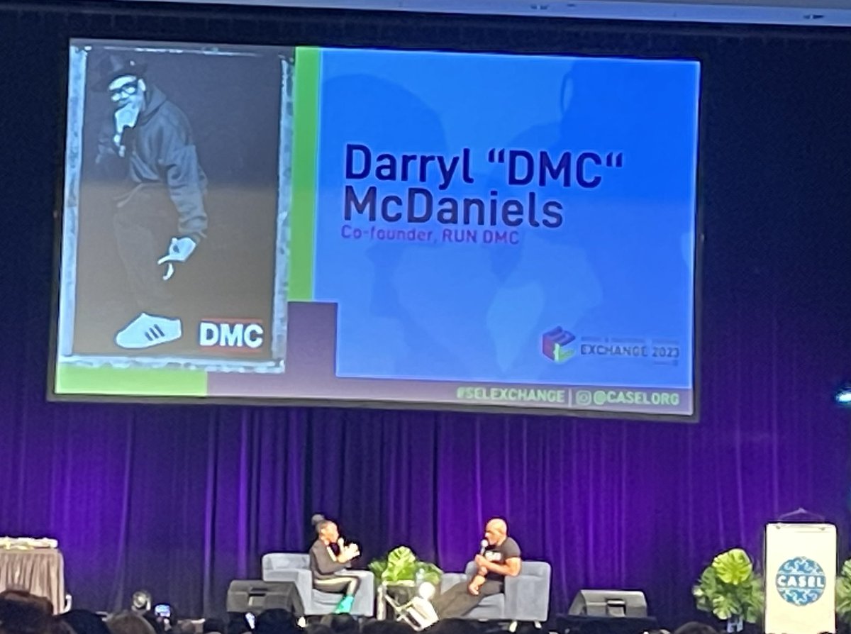 So excited for my day of learning and SELebrating 50 years of hip hop at the CASEL Exchange!!  #ConnectGrowServe #rundmc