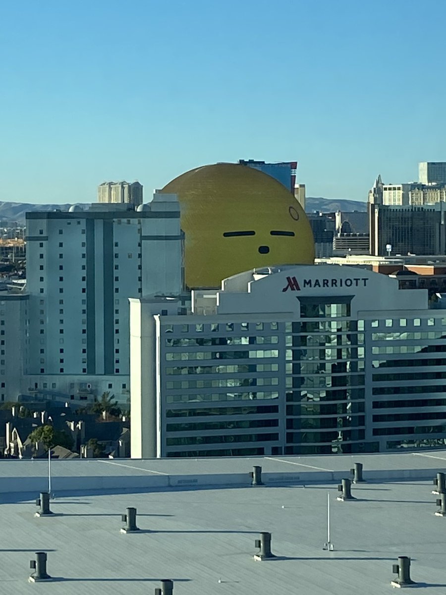 TrevorAnthony's tweet photo. It’s the little things… #SphereVegas #GoodMorning @SphereVegas https://t.co/7buo3lT9U6