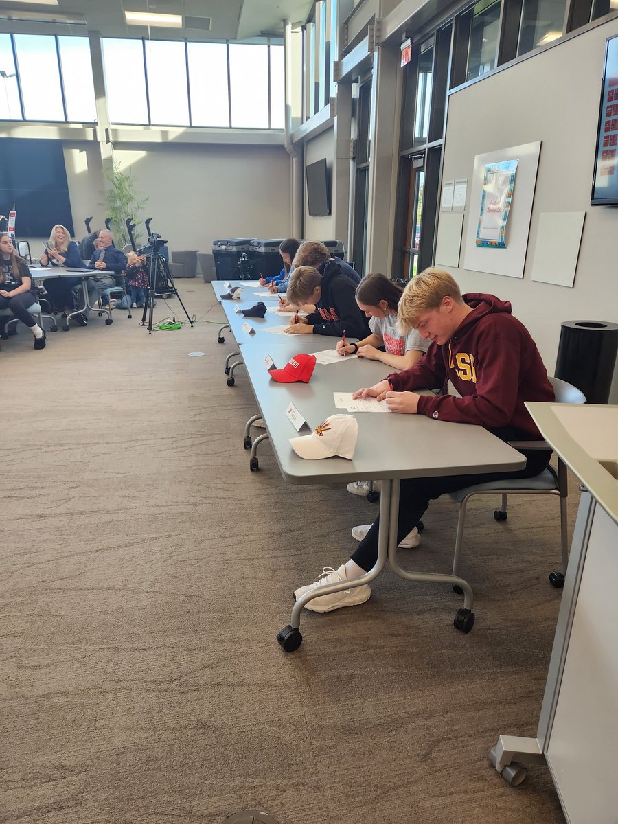 Congratulations to Matt, Samantha,  Ian, James, Jill and Ada on signing their NLI to continue the academic and athletic careers at the next level! #onceacard #thestandard