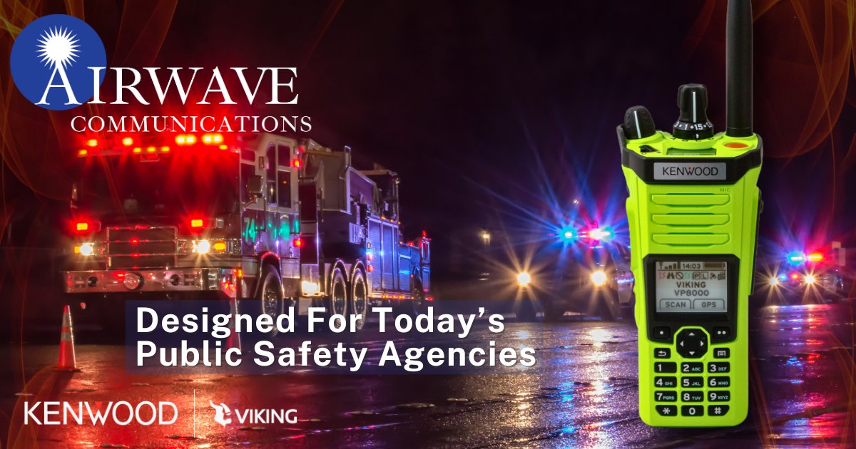 🚨 KENWOOD VP8000: Top-tier radio for first responders.
✅ Multi-band, P25 &amp; DMR
✅ Ergonomic design
✅ Durable, with GPS
✅ Bluetooth &amp; Wi-Fi
✅ Software licensing &amp; Armada® management

Equip your team ➡️ linktr.ee/airwavecommuni…

#KenwoodRadio #PublicSafety #FirstResponder